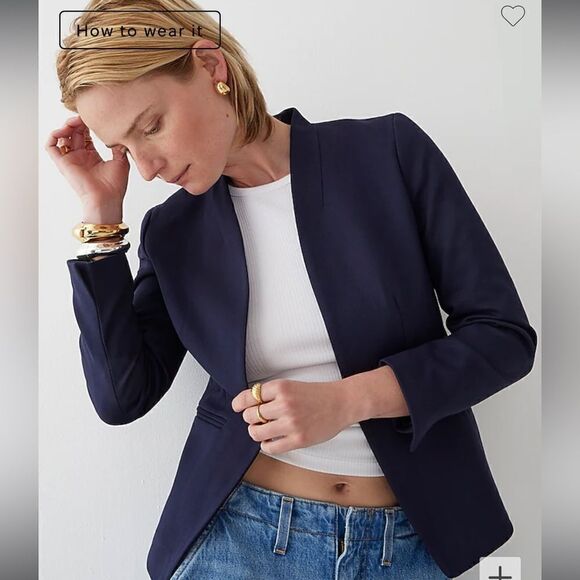 J. Crew Going-out blazer in stretch twill - Picture 1 of 8